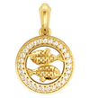 Pisces Charm in Gold - Jewelslane