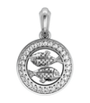 Pisces Charm Pendant in Silver with 27 Certified Diamonds - Jewelslane