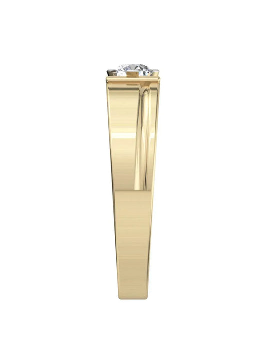 Pratap Solitaire Diamond Ring for Men - Jewelslane