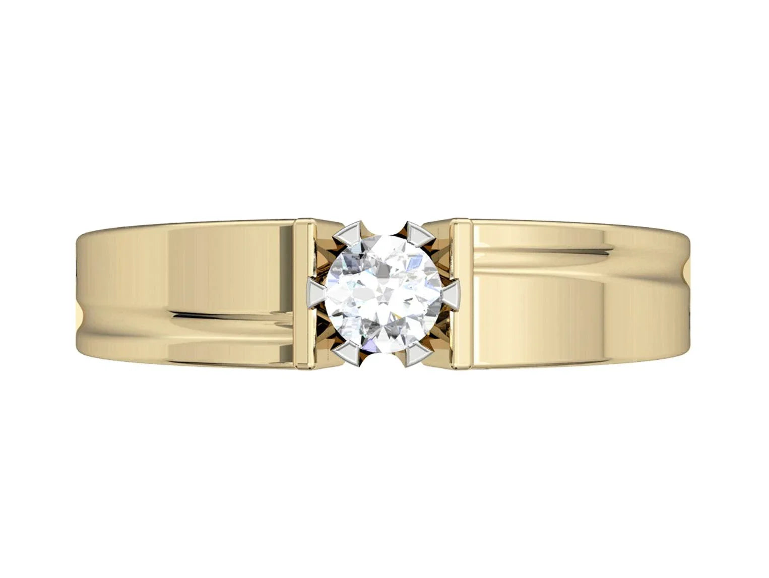 Pratap Solitaire Diamond Ring for Men - Jewelslane