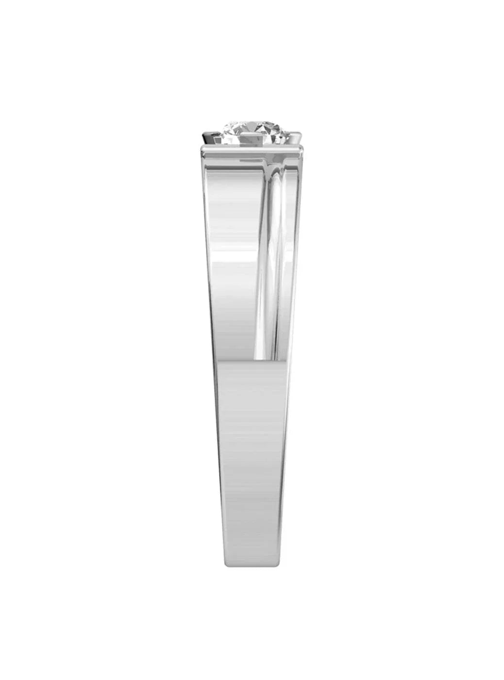 Pratap Solitaire Diamond Ring for Men - Jewelslane