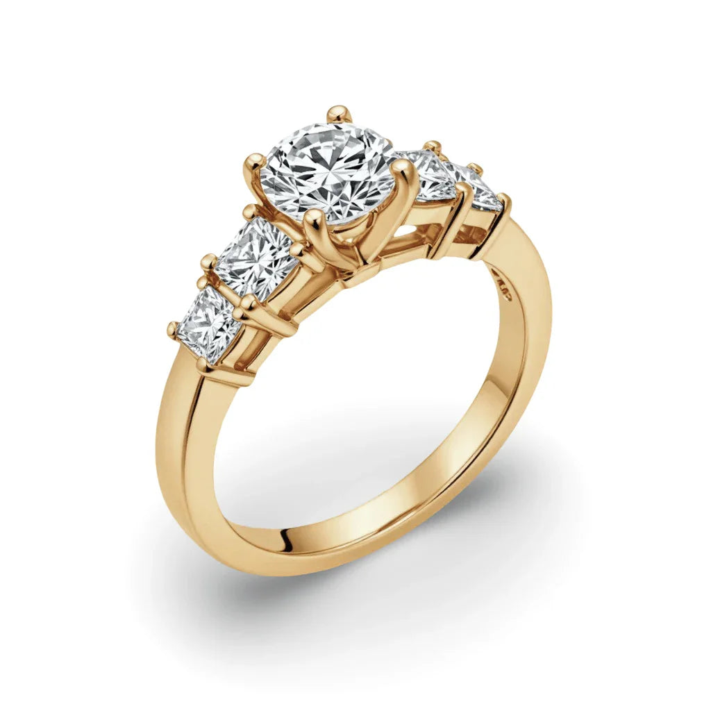 Roica Lab Grown Round Brilliant cut solitaire diamond ring - Jewelslane