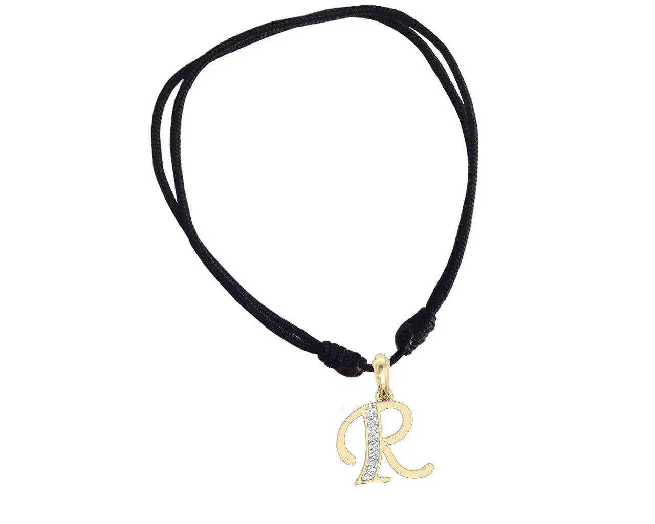 Gold Alphabet R charm - Jewelslane
