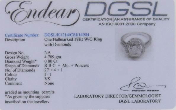 Diamond Solitaire look Ring - Jewelslane