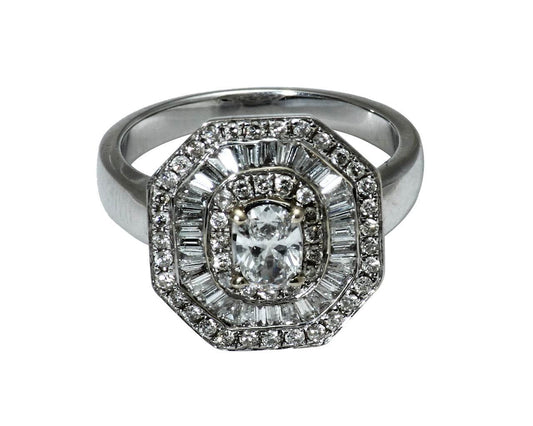 Diamond Ring With Oval Diamond - Jewelslane