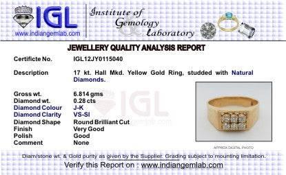 Gents Ring with Diamonds - Jewelslane