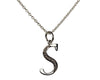 Alphabet S pendant with diamonds - Jewelslane