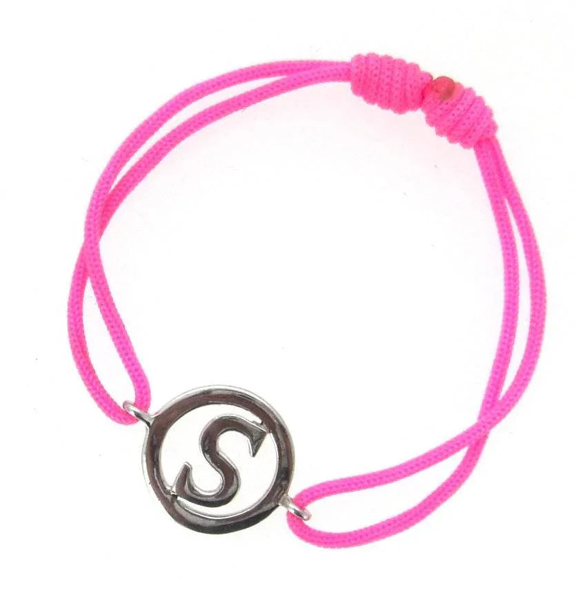 Alphabets Bracelet in Silver (A-Z) - Jewelslane