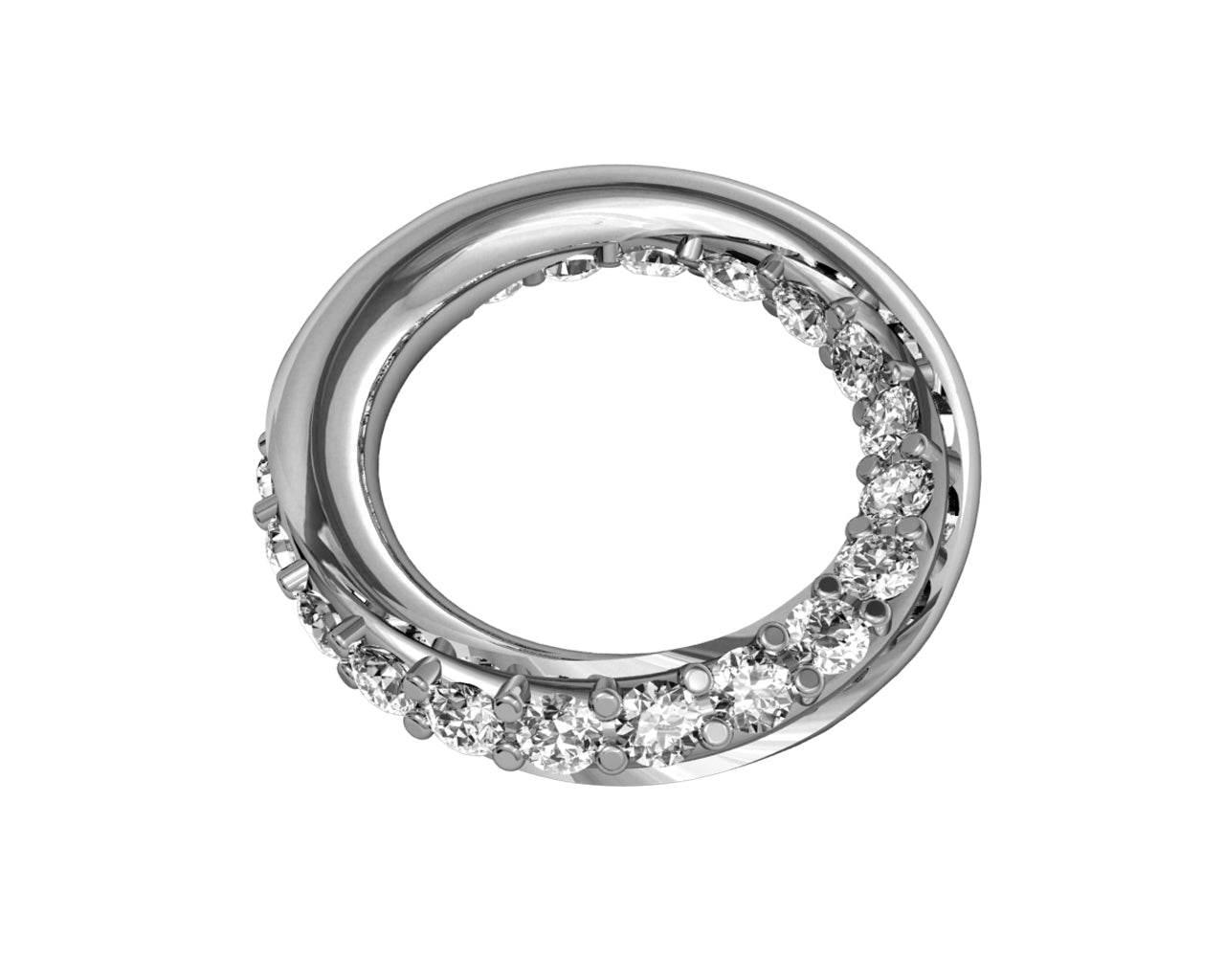 Sanaya Diamond Ring Pendant - Jewelslane