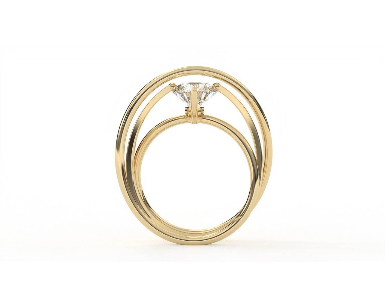 Sansa Diamond Ring in 14k Gold - Jewelslane