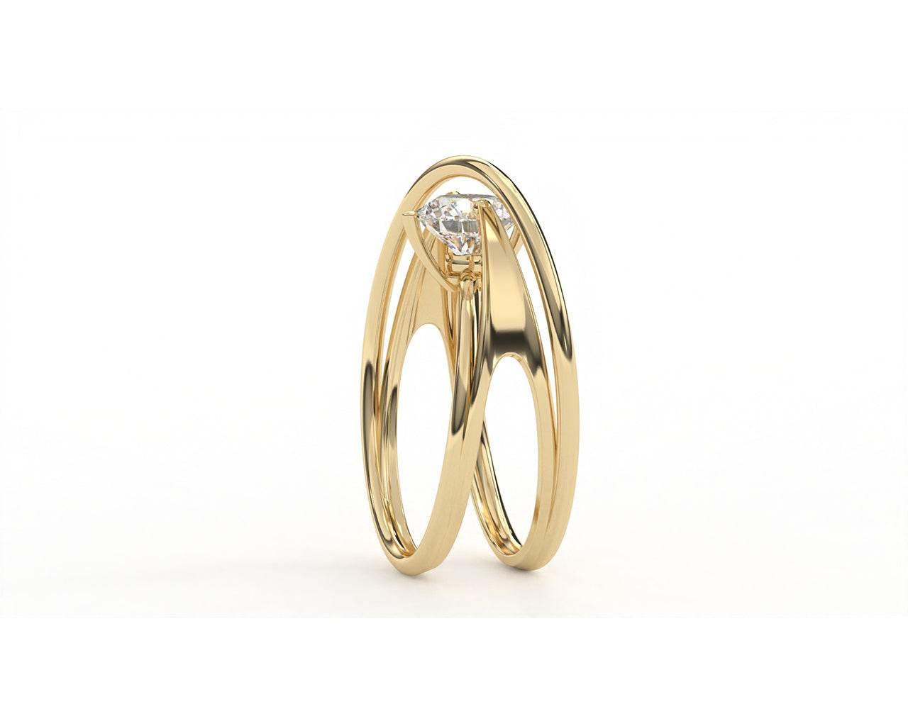 Sansa Diamond Ring in 14k Gold - Jewelslane