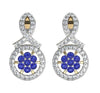 Sapphire & diamond ear studs - Jewelslane