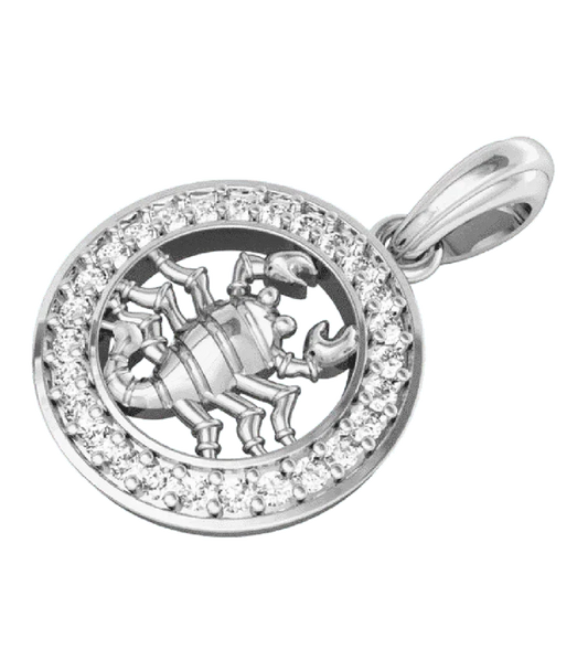 Scorpio Charm in Silver - Jewelslane