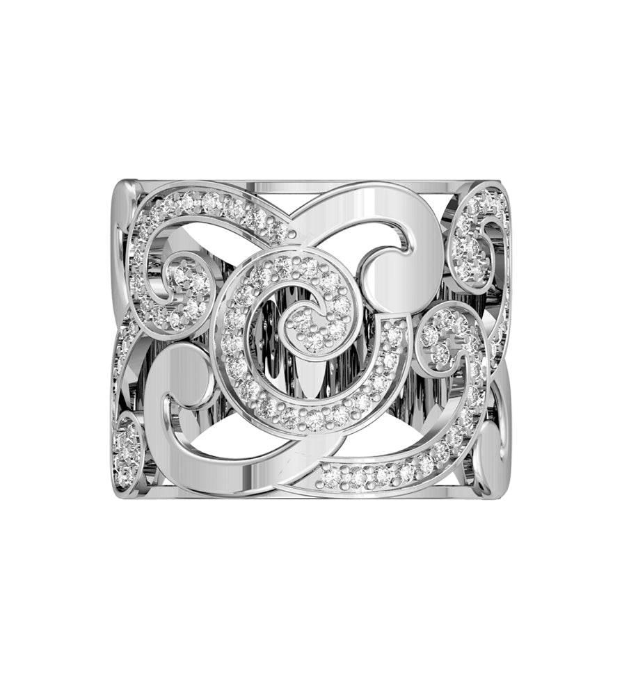 Seamless Swirl Diamond Band - Jewelslane