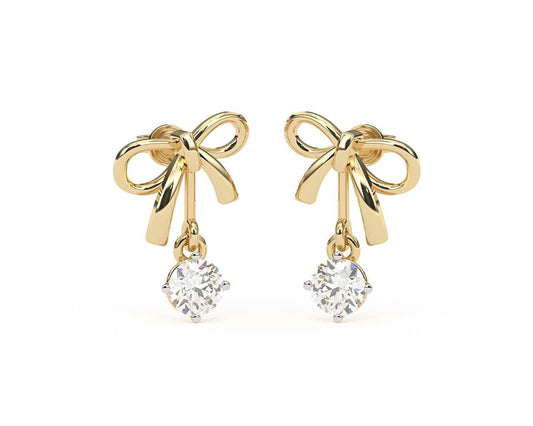 Selina Diamond Earring in 14k Gold - Jewelslane