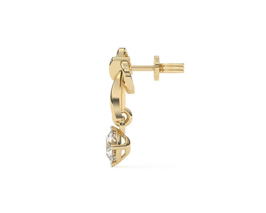 Selina Diamond Earring in 14k Gold - Jewelslane