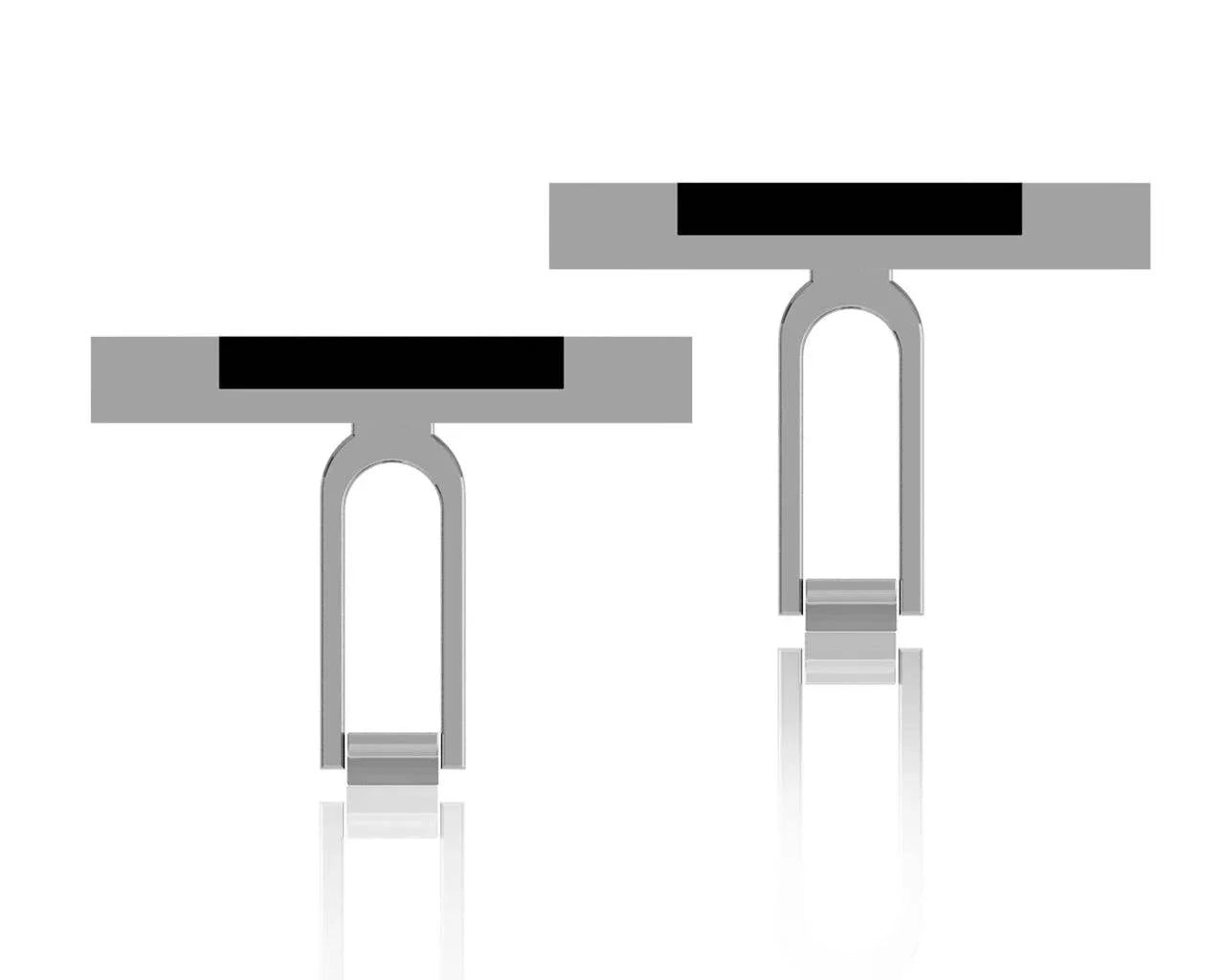 Shaun Black Onyx & Diamond Cufflinks - Jewelslane