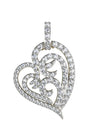 Simply Endearing Diamond Heart Pendant - Jewelslane