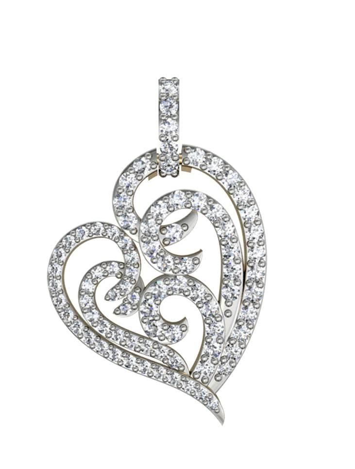 Simply Endearing Diamond Heart Pendant - Jewelslane