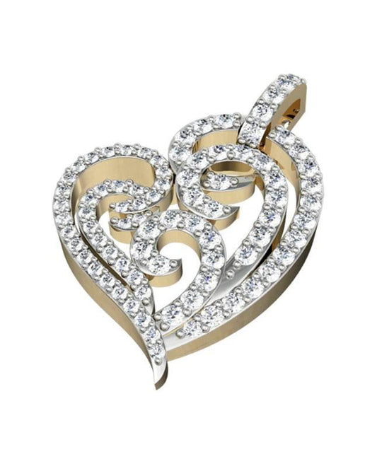 Simply Endearing Diamond Heart Pendant - Jewelslane