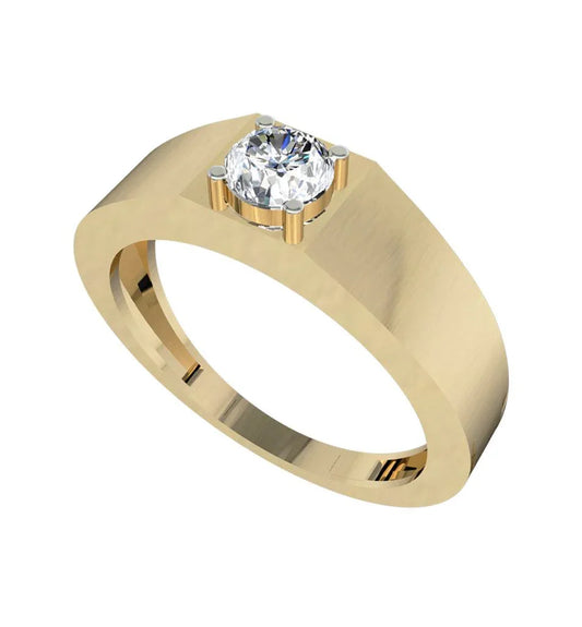 Solitaire Diamond Men's Engagement Ring - Jewelslane