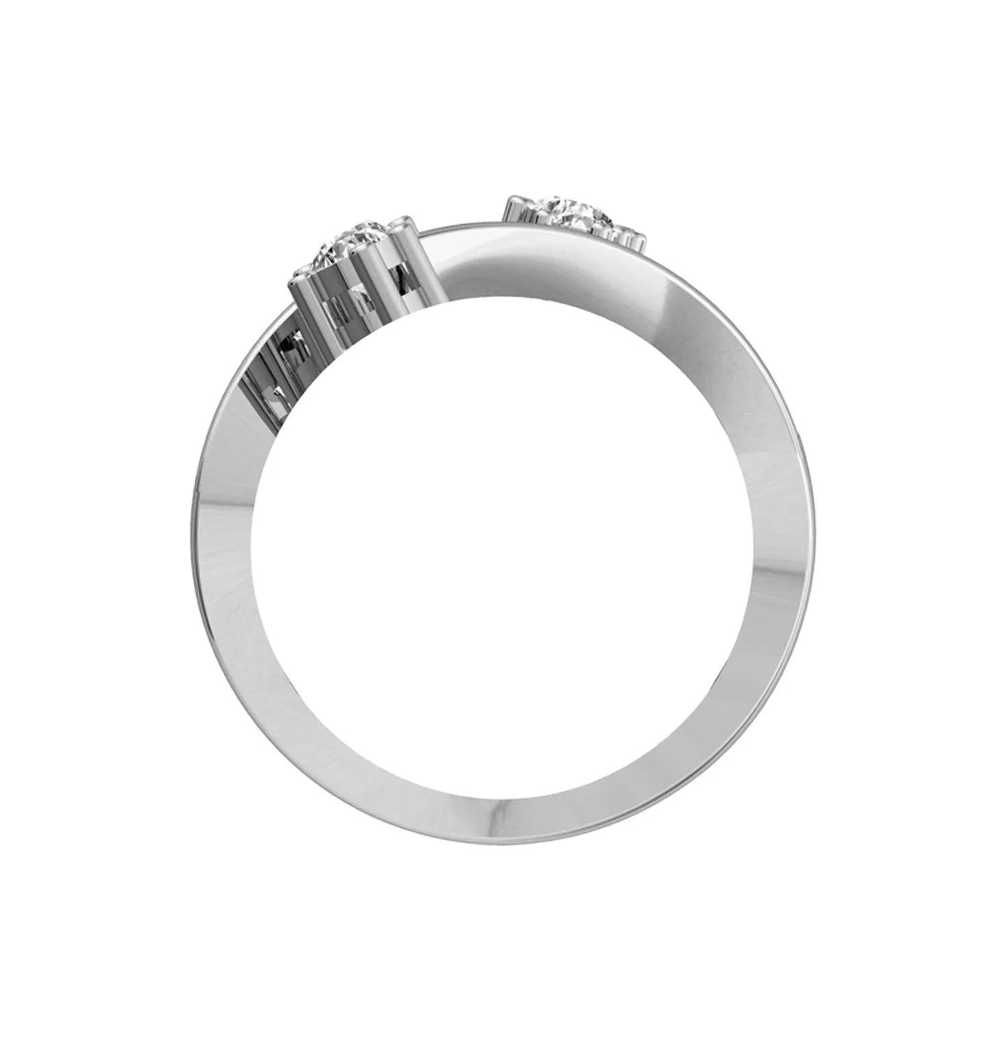 Solitaire diamond Spray ring - Jewelslane