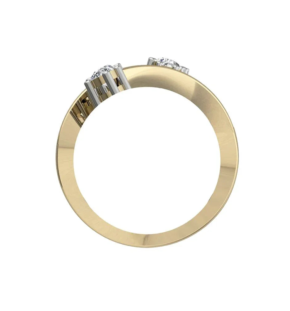 Solitaire diamond Spray ring - Jewelslane