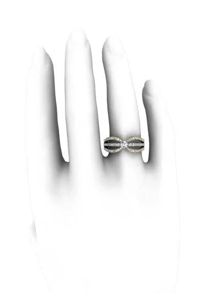 Solitaire diamond bridal ring - Jewelslane