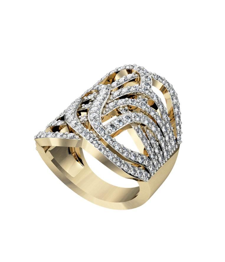 Sophisticated Diamond Cocktail Ring - Jewelslane