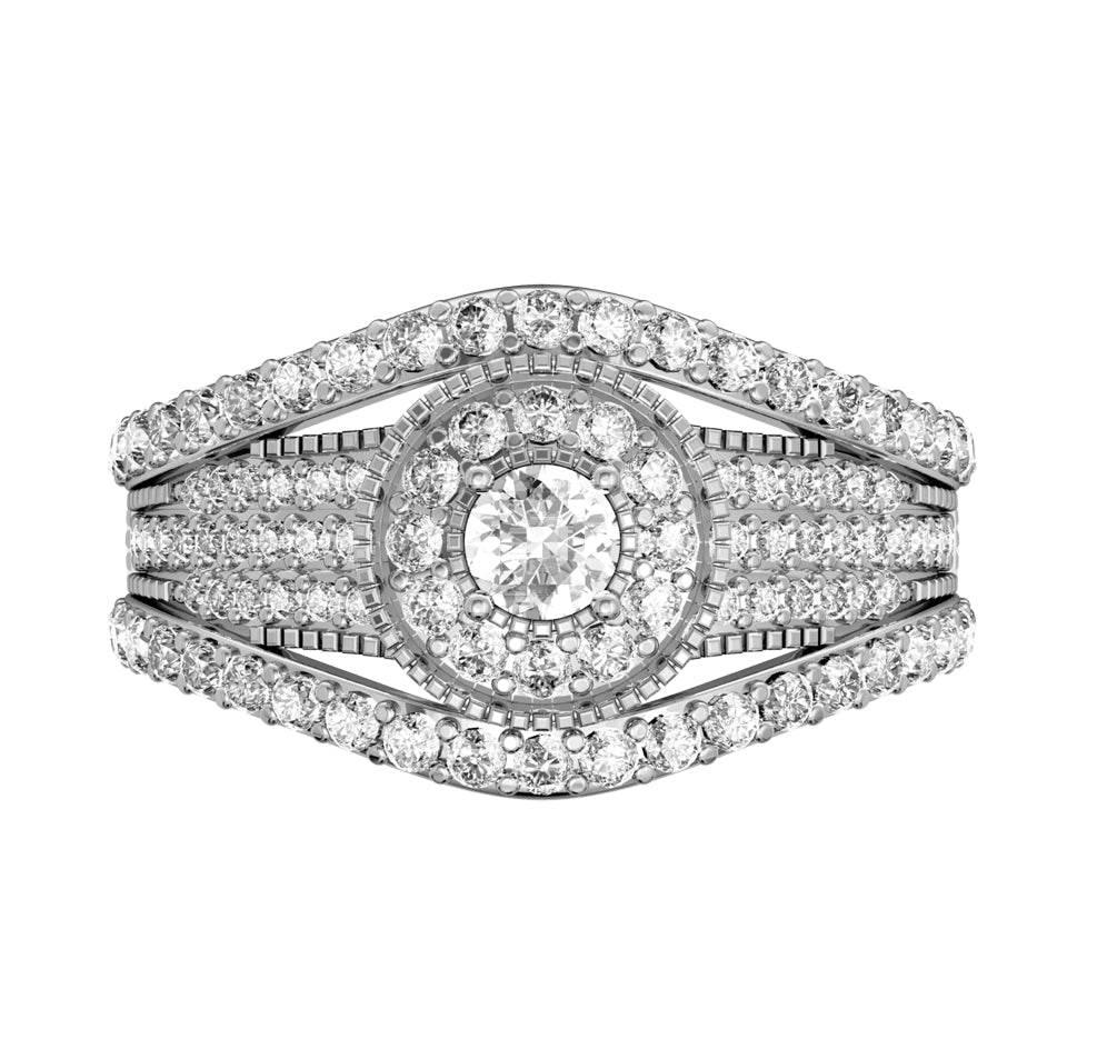 Sophisticated Diamond engagement ring - Jewelslane