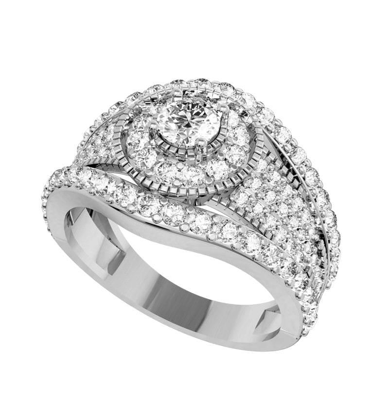 Sophisticated Diamond engagement ring - Jewelslane