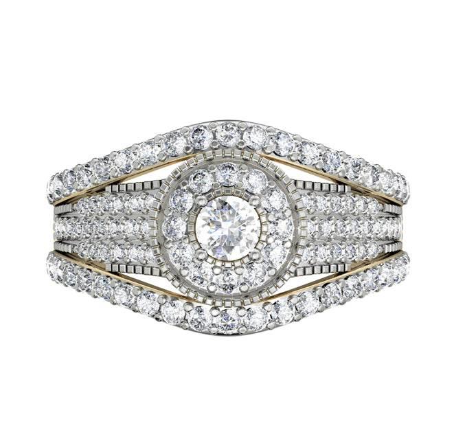 Sophisticated Diamond engagement ring - Jewelslane