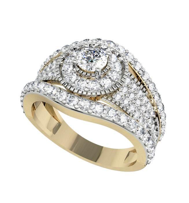 Sophisticated Diamond engagement ring - Jewelslane