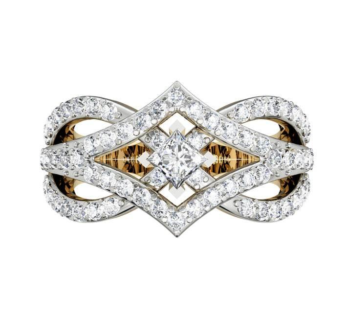 Sophisticated Princess Solitaire Ring - Jewelslane