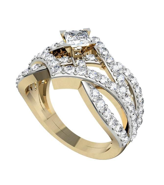 Sophisticated Princess Solitaire Ring - Jewelslane