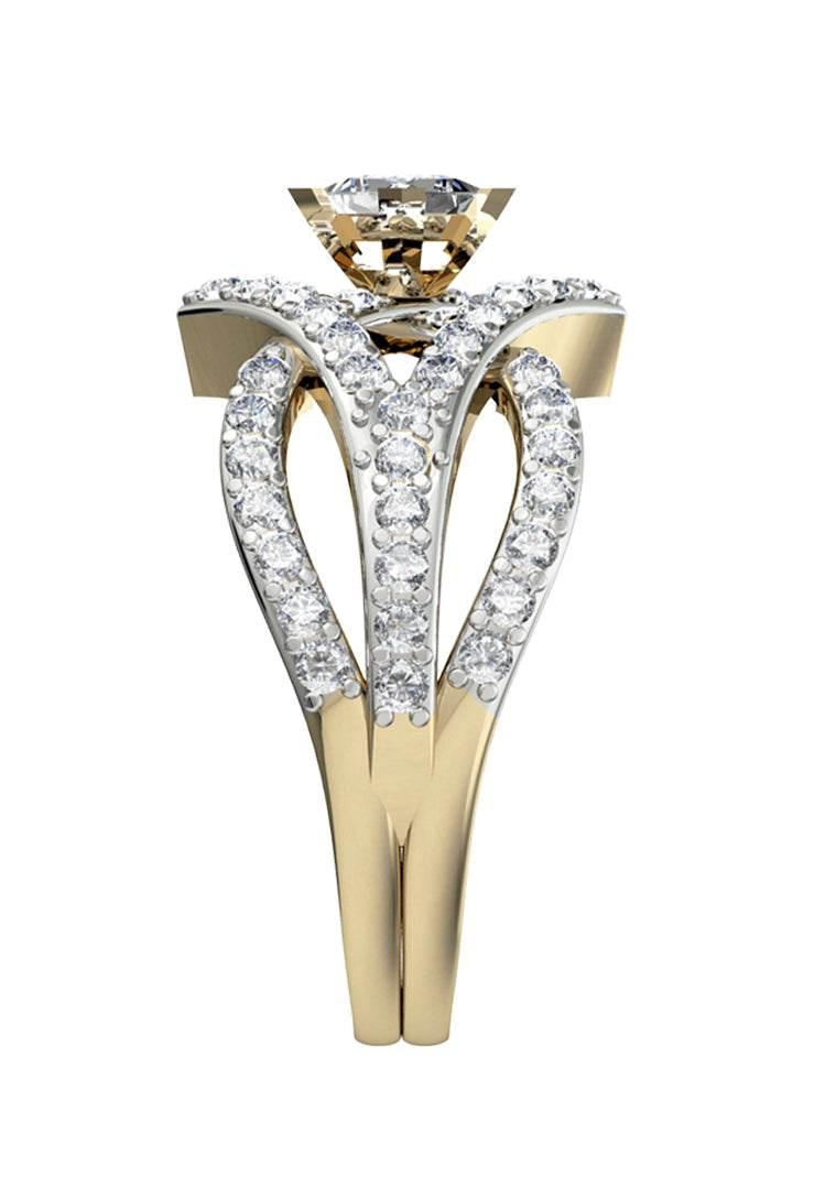 Sophisticated Princess Solitaire Ring - Jewelslane