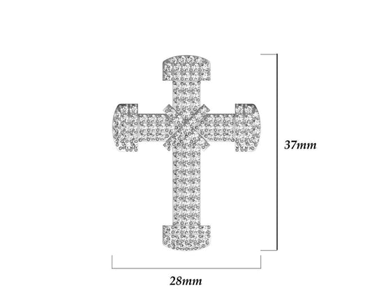 Sparkling Cross pendant with diamonds - Jewelslane