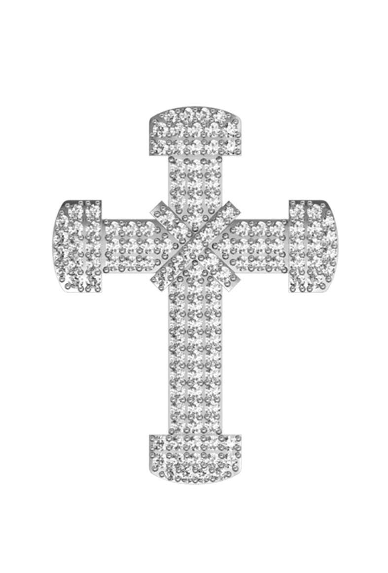 Sparkling Cross pendant with diamonds - Jewelslane
