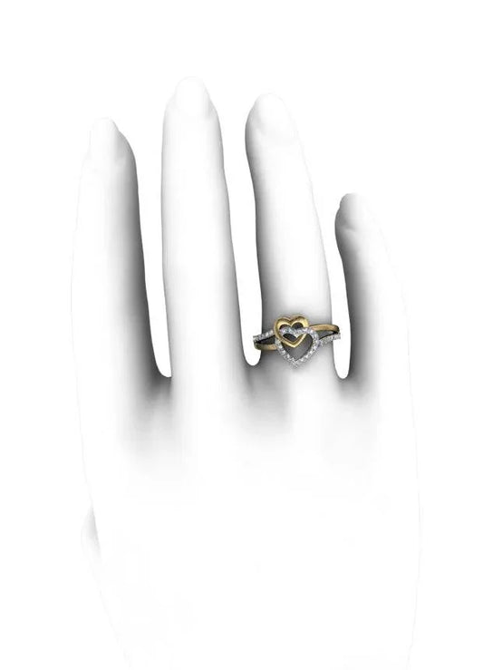 Sparkling Hearts Ring - Jewelslane