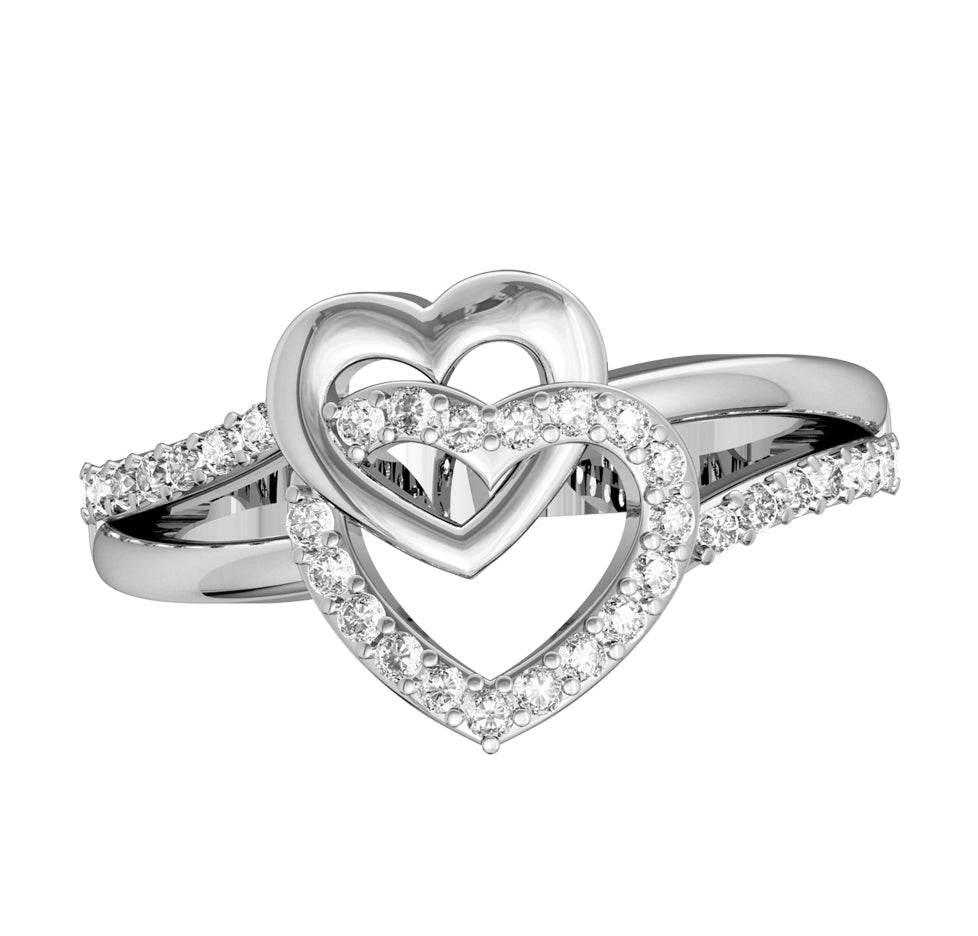 Sparkling Hearts Ring - Jewelslane