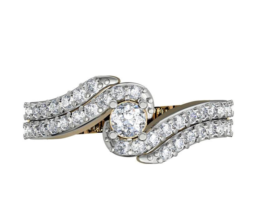 Sparkling Solitaire Diamond Engagement ring - Jewelslane