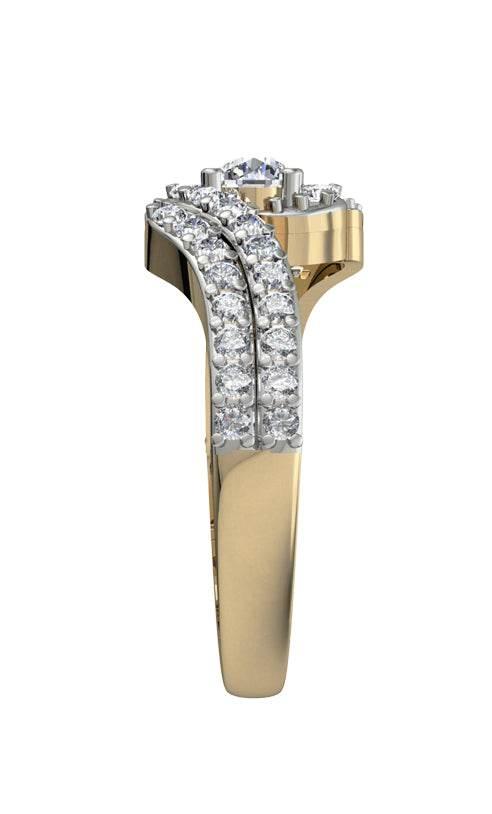 Sparkling Solitaire Diamond Engagement ring - Jewelslane