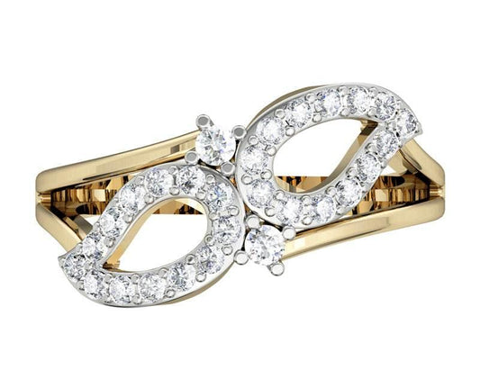 Stylish Diamond Paisley ring - Jewelslane