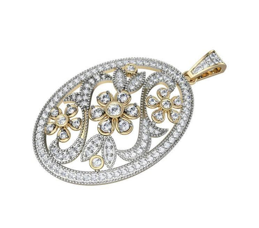 Stylish diamond Pendant - Jewelslane