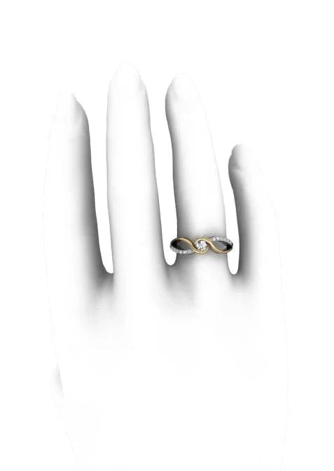 Stylish diamond engagement ring - Jewelslane