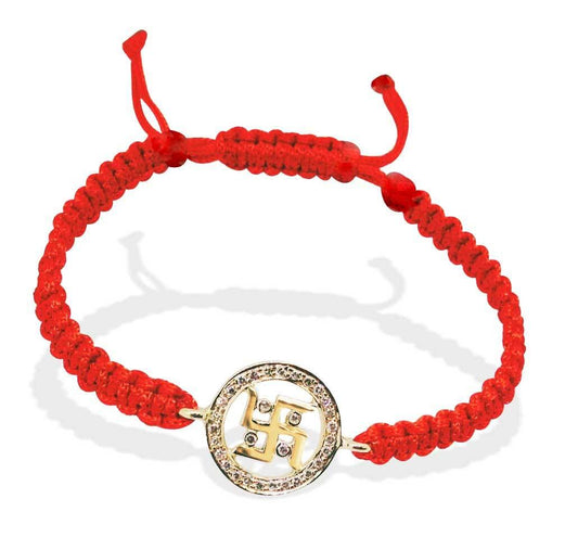 Swastik Gold Bracelet - Jewelslane