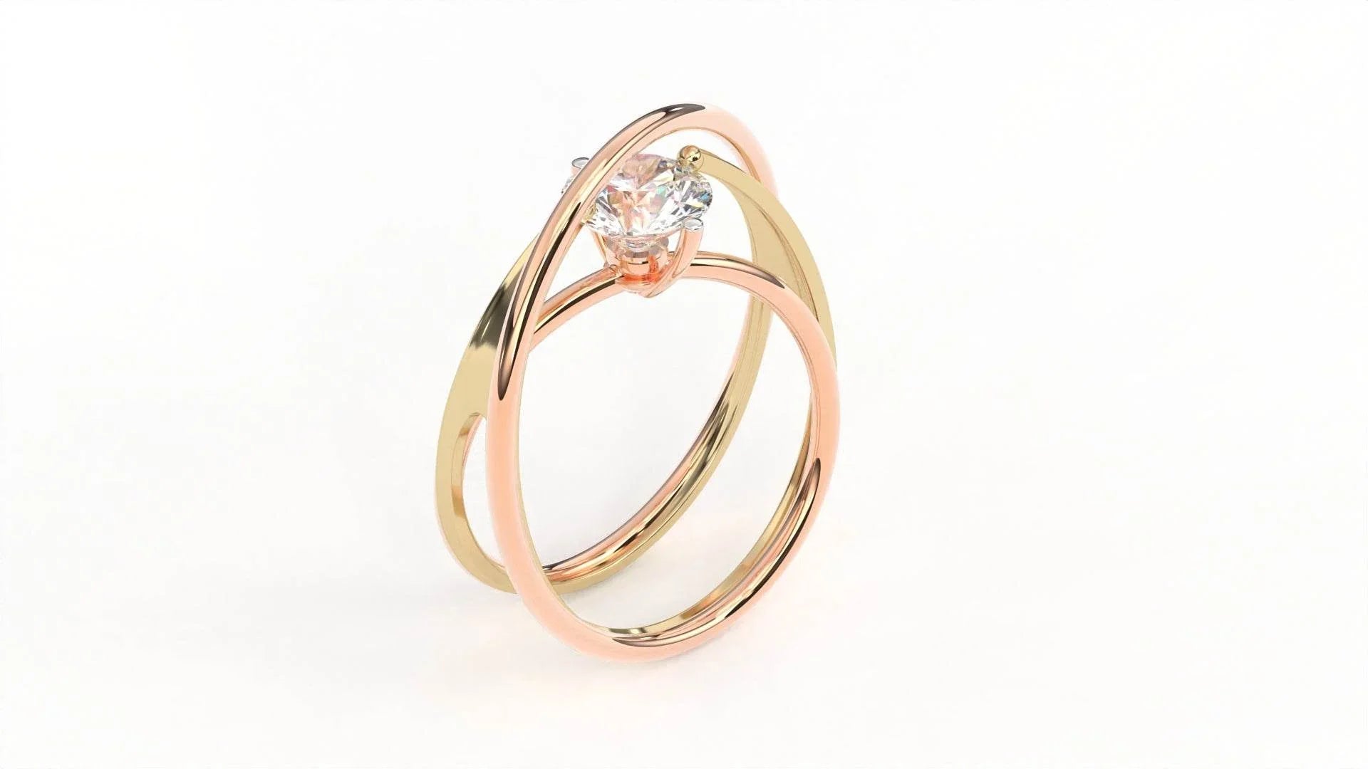 Sansa Diamond Ring in 14k Gold - Jewelslane