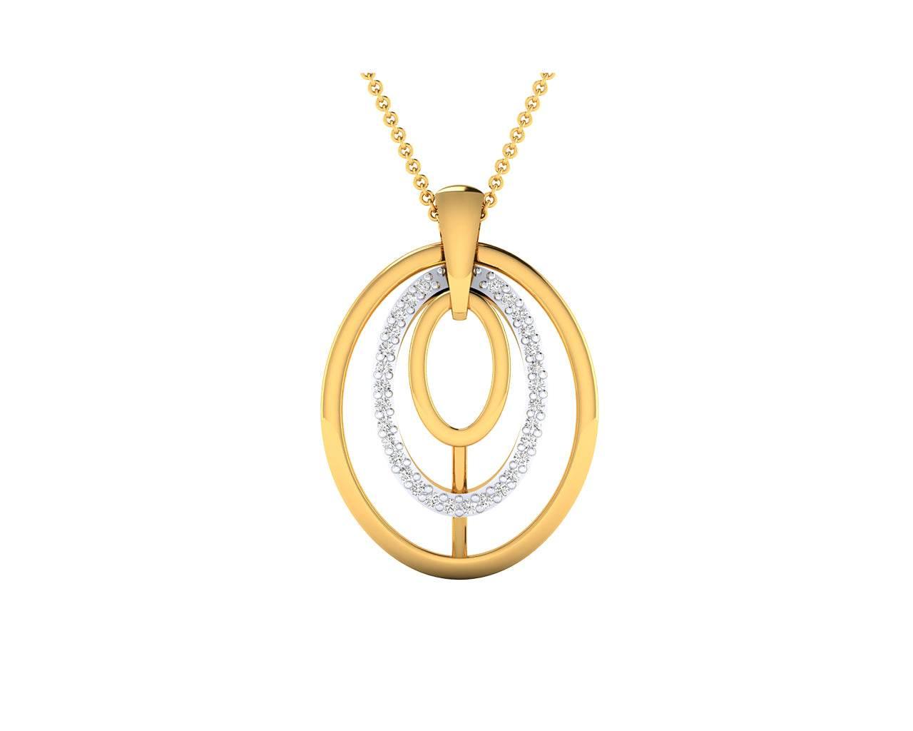 Taya Diamond Pendant in Gold - Jewelslane