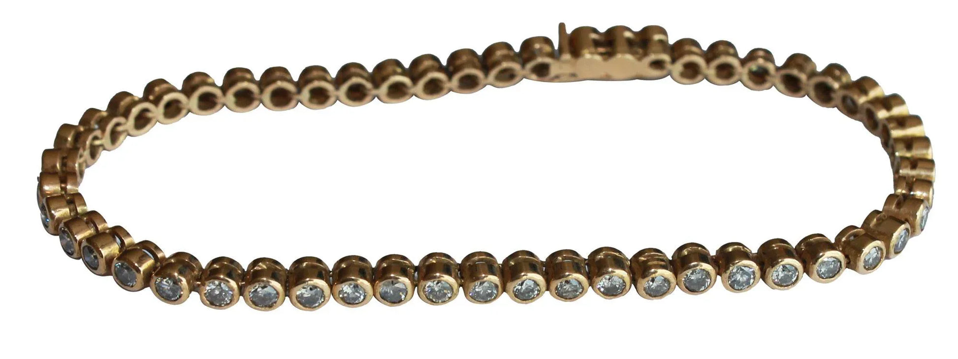 Diamond tennis bracelet in gold - Jewelslane