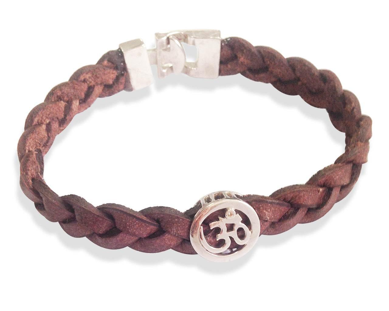 Trendy Om Bracelet in Silver - Jewelslane
